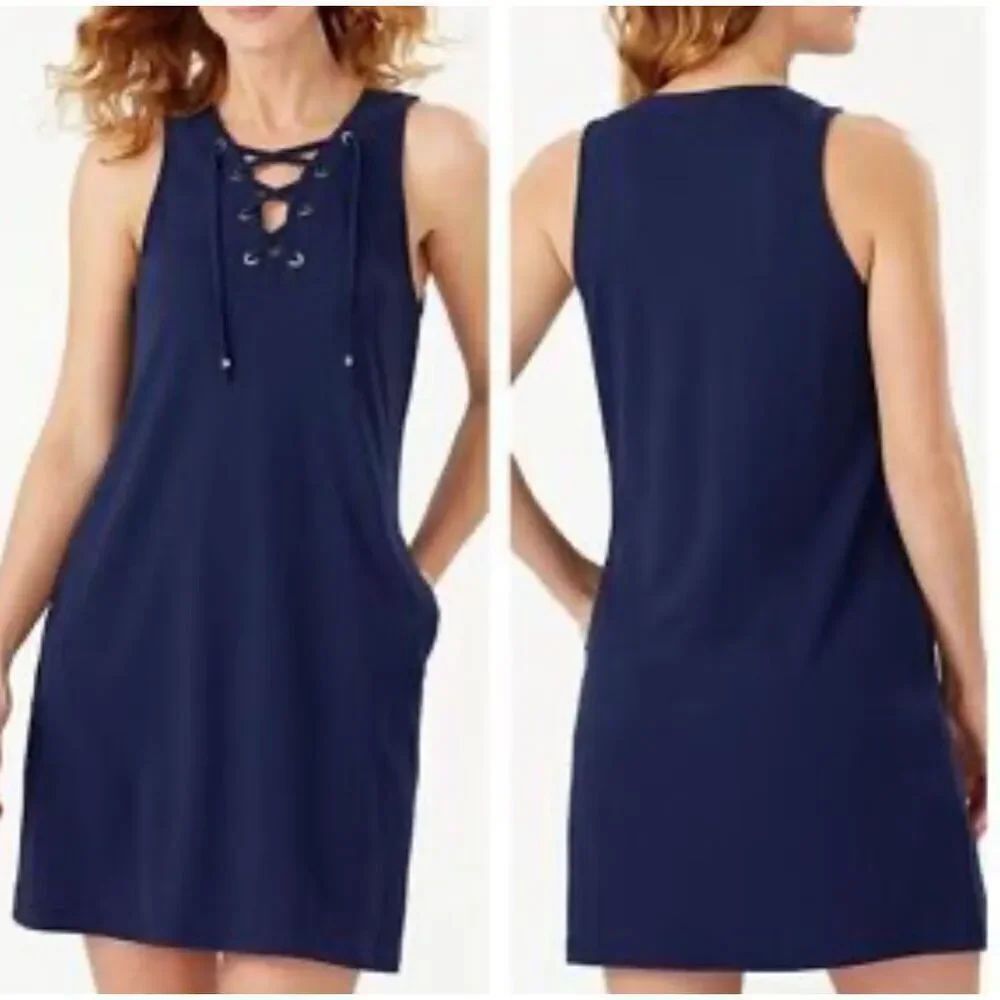 TOMMY BAHAMA Lace Up Spa Dress NWT